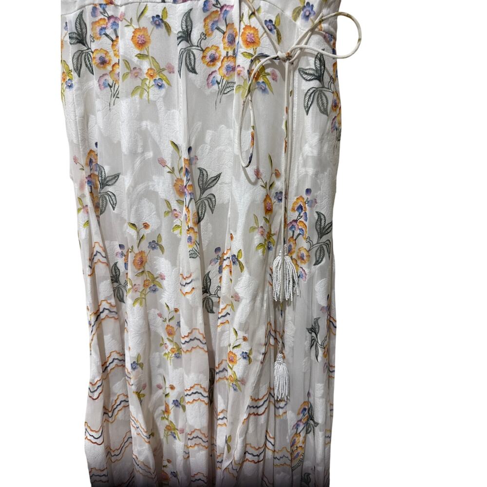 Hemant & Nandita Hoor Overlap Godet Maxi Dress Size Small New with Tags - Picture 13 of 15